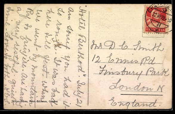 Cartoline postali: Chateau d'Oex, La Frasse, Totalansicht – Usato da Berlin venduto da bartko-reher 1