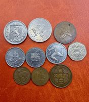 Lot de 10 pièces de monnaie île de Man, divers modèles