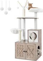 Feandrea Kratzbaum greige 140 cm