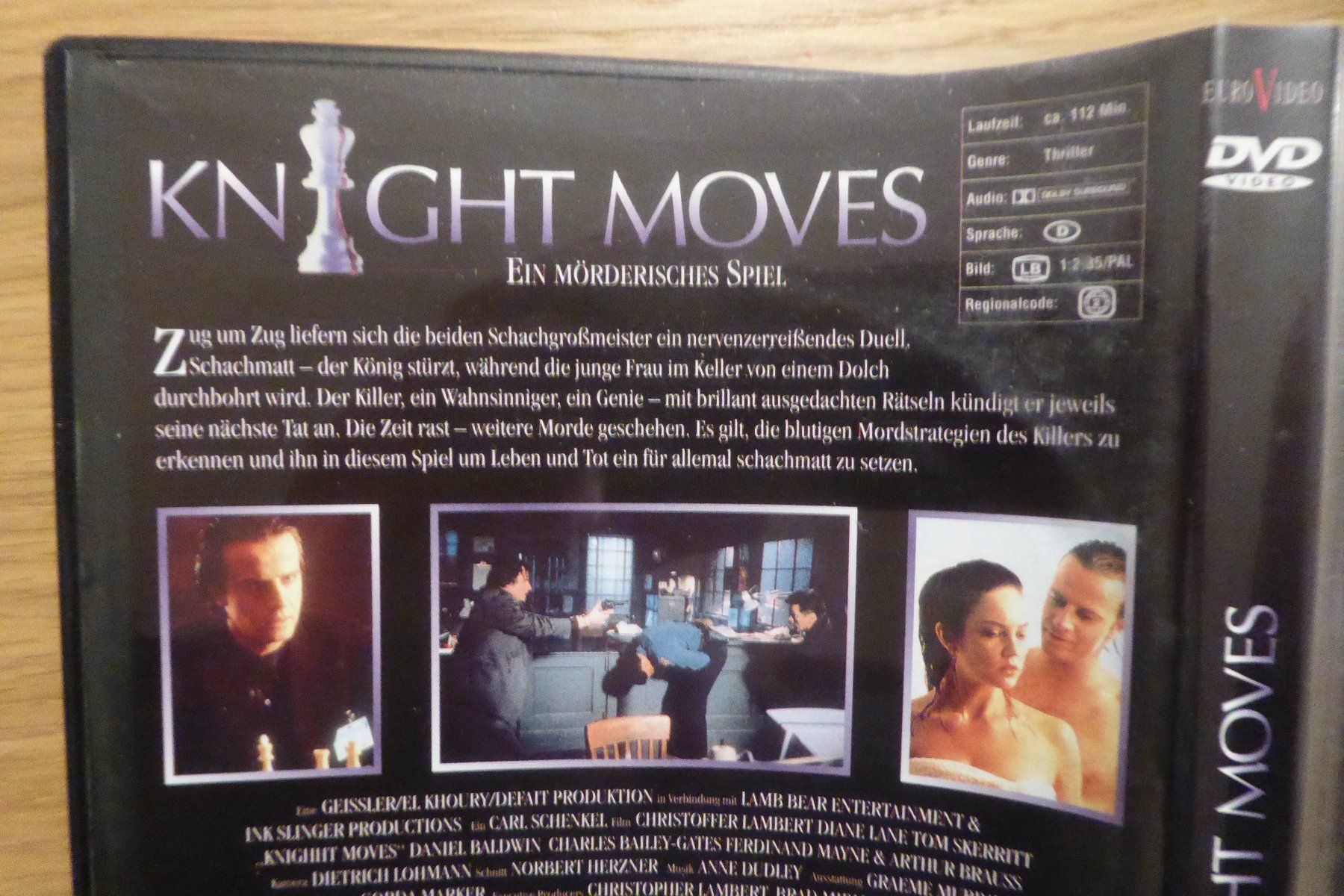 Tutti i DVDs: DVD Knight Moves Christopher Lambert – Usato da Allschwil venduto da Summelsarium 1