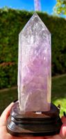 ✨ Amethyst Obelisk auf Holzständer ✨902g