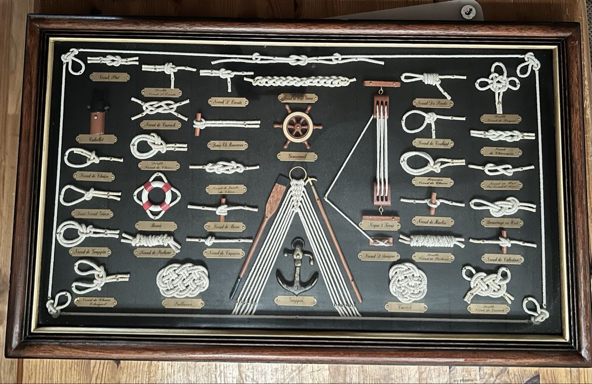 Poster & Bilder: Knotentafel Maritimes Bild Schiff Meer  – Gebraucht aus Sevelen von Ritiplampi