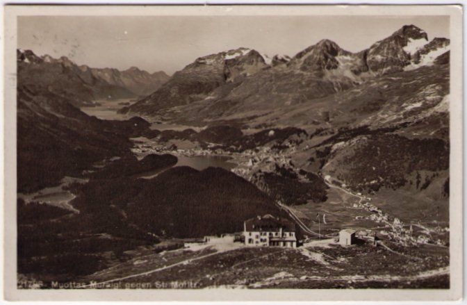 Cartoline postali: St. Moritz - Muottas Muragl – Usato da Binningen venduto da Mountainrider