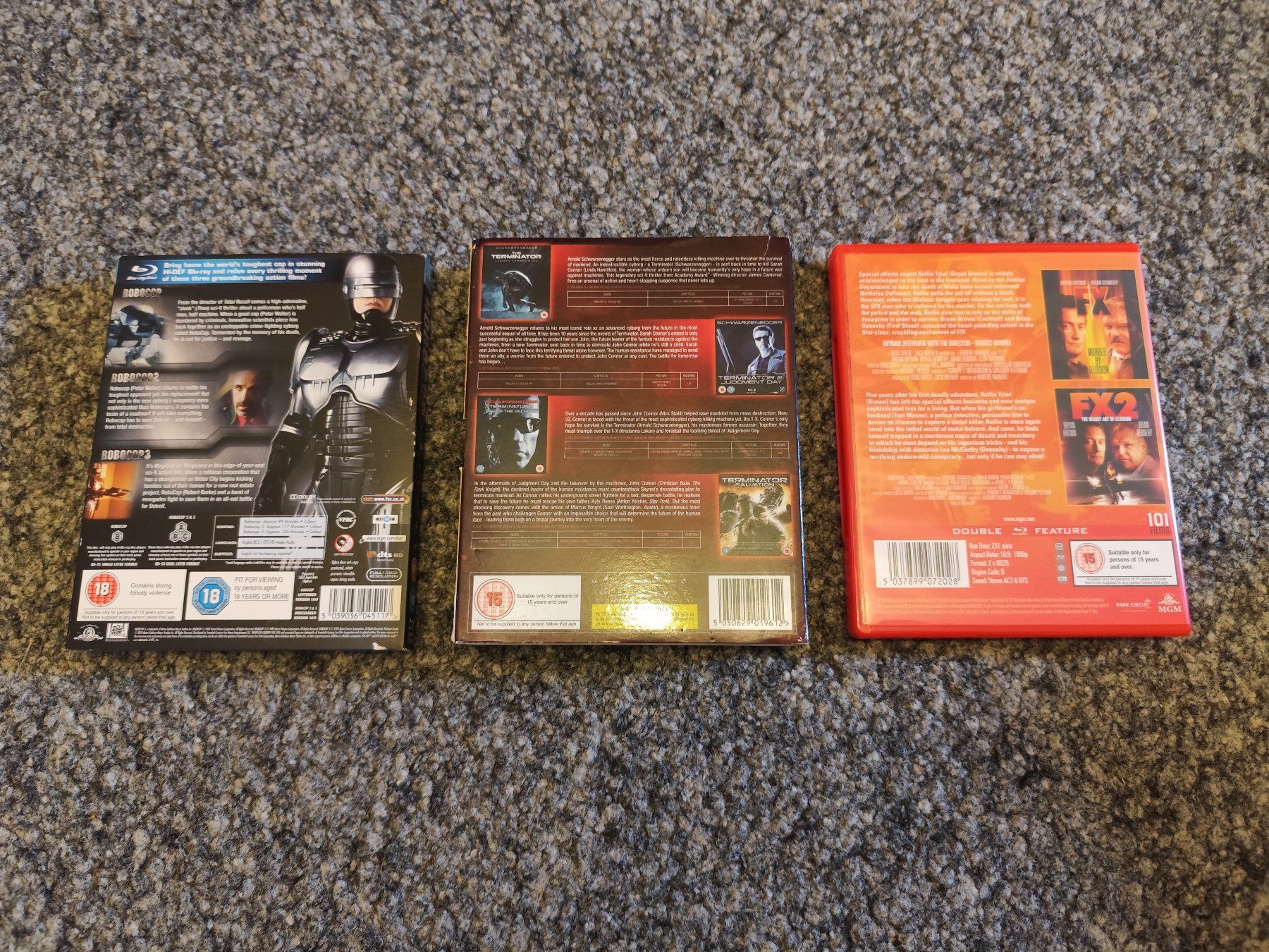 Tutti i DVDs: UK Bluray: Robocop, Terminator, FX – Usato da Zofingen venduto da Debohli 1