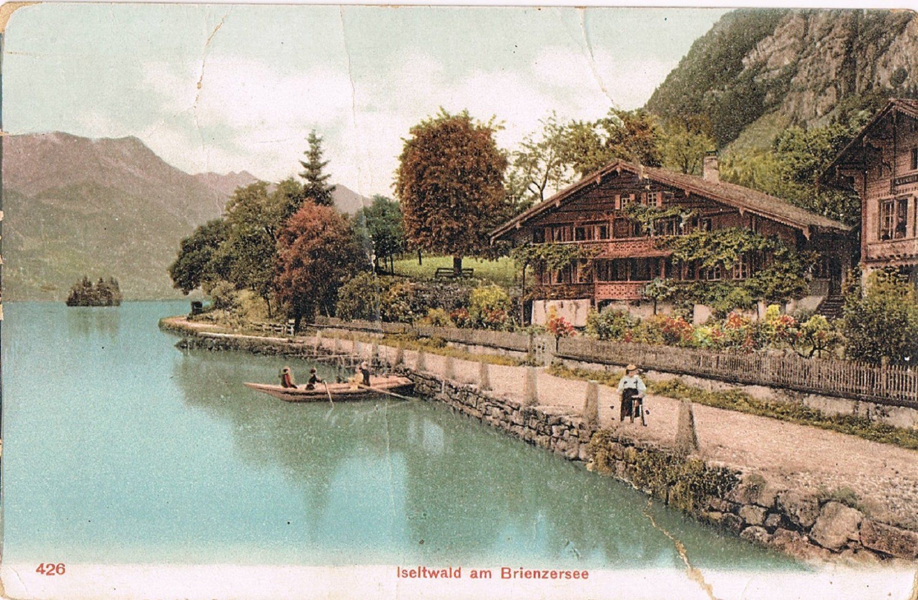 Cartoline postali: Iseltwald am Brienzersee – Difettoso da Buchs AG venduto da Baerfisch