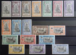 Französisch Indien Kat. 25-42 * 1914