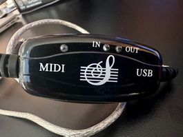 Midi to USB Interface / USB, Midi In, Midi Out