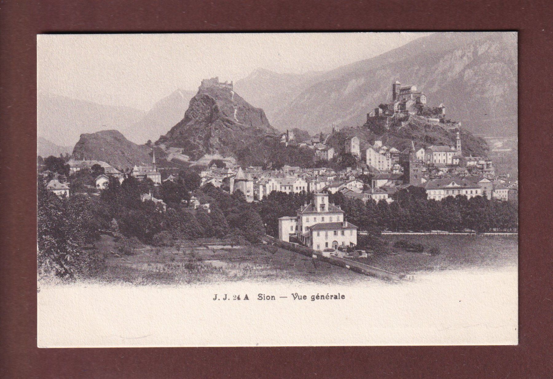 Cartoline postali: SION - Valère et Tourbillon – Usato da Pully venduto da nicecards-shop