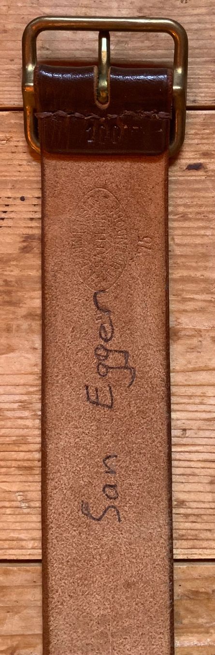 Armée suisse Ceintures: Ausgangs-Ledergürtel der CH Armee, Länge 100cm – D'occasion à Goldingen par Bergler012 2