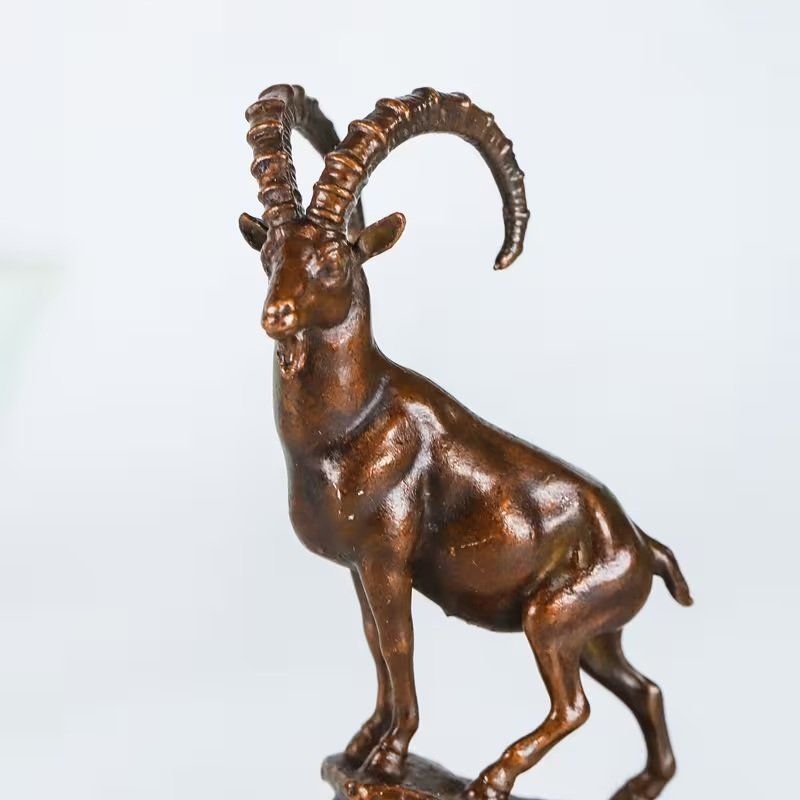 Statuette: Steinbock aus Messing mit Steinmotiv, Deko, Top! – Nuovo (secondo la descrizione) da Uerkheim venduto da Justi.y 1