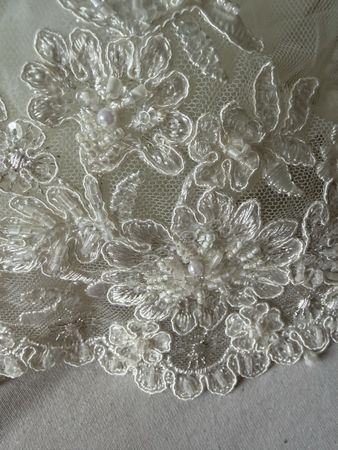 Schleier mir Perlen, passt perfekt zu meinem Brautkleid