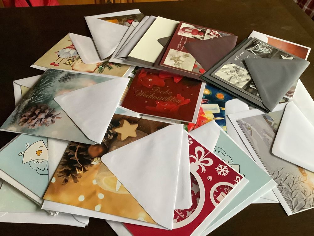 16 Religiöse Weihnachtskarten – 4 Designs Im Set | 15,9 X 11,7 Cm, Mit Spirituellen Sprüchen