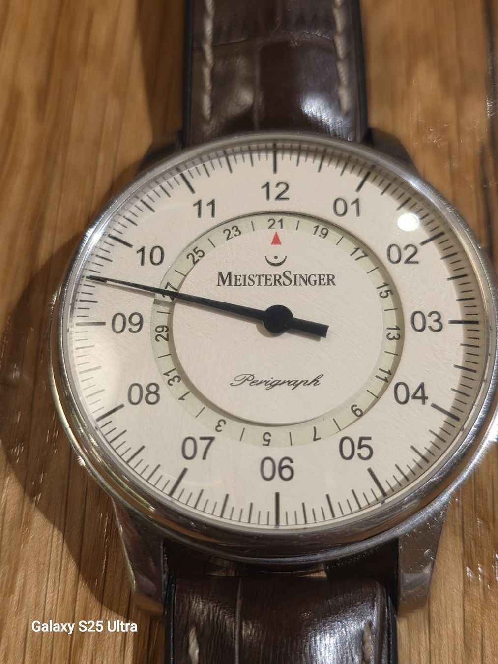 MeisterSinger Uhren: MeisterSinger Perigraph Einzeigeruhr - Top Zustand! – Gebraucht aus Welschenrohr von Fenn-60