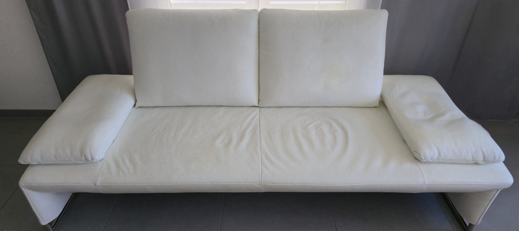 Koinor Divani: 2 elegante Sofas, Cremeweiss Leder, 2 Stück, top Zustand – Usato da Wettswil venduto da Susannecarla 2