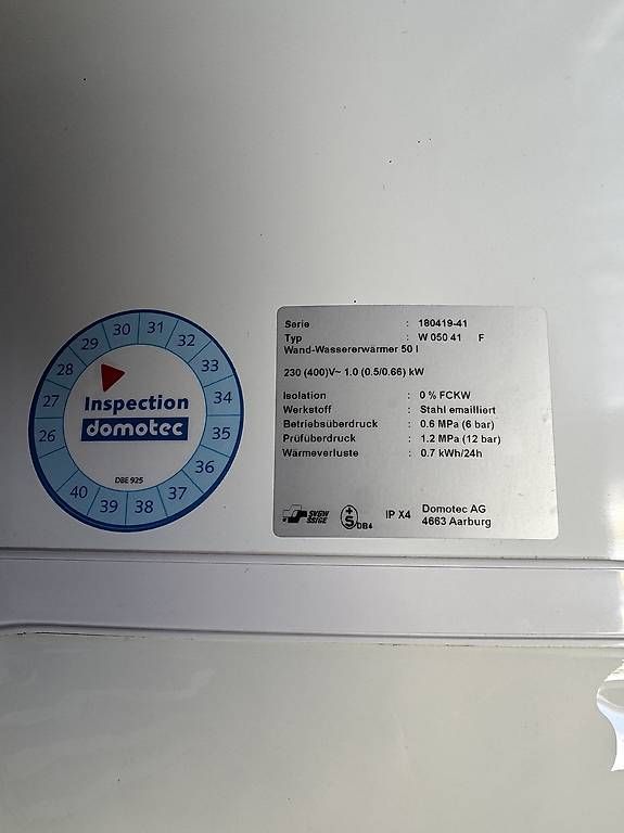 Sanitär: NEU, Boiler 50 Liter Domotec Schweiz  – Gebraucht aus Cham von Andrin_21 2
