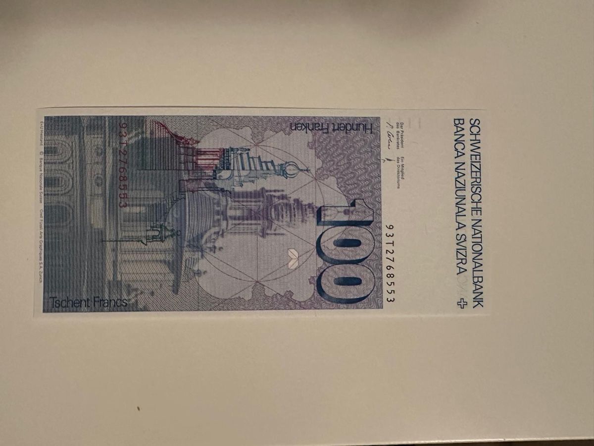 Banconote: 100fr von 1993 – Usato da Möhlin venduto da ruz_h5fl 1