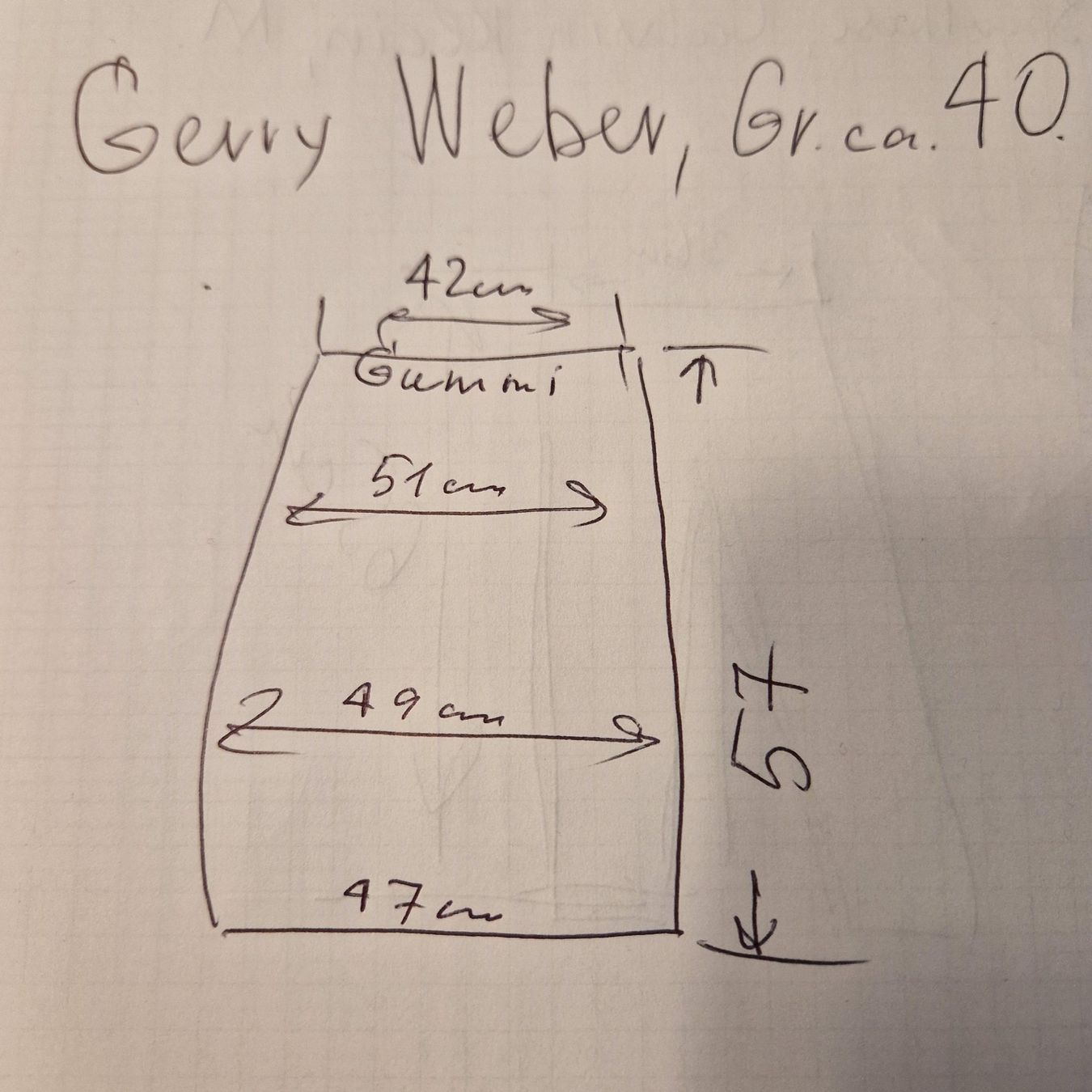 Gerry Weber Gonne: Gerry Weber Rock  Gr.ca. 40 – Usato da Obergösgen venduto da js9_h6hp 3
