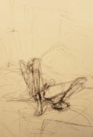 Alberto Giacometti, Vintage Lithographie - 1963