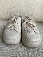Massimo Dutti Leder Schuhe Sneaker Gr 38 beige