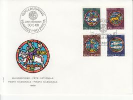 SBK B138 - B141 FDC
