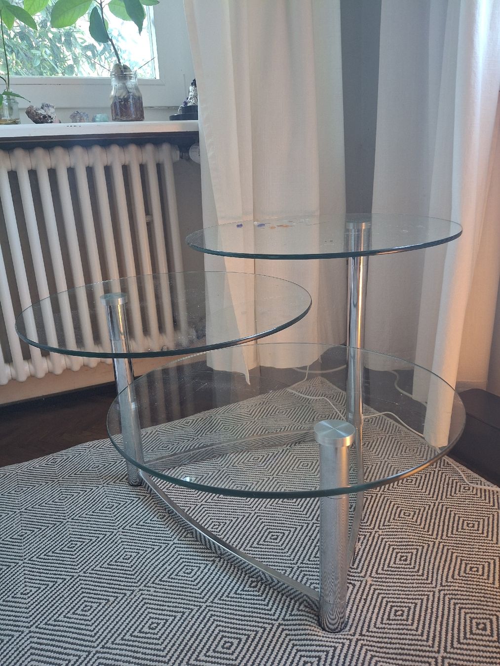 Tavoli: Space Age Style Glas Couchtisch – Usato da Zürich venduto da drebsamen 4