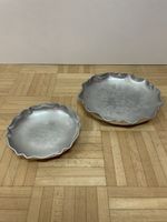2x gehämmerte Aluminium Schale Sigg vintage Schalen Set 50er