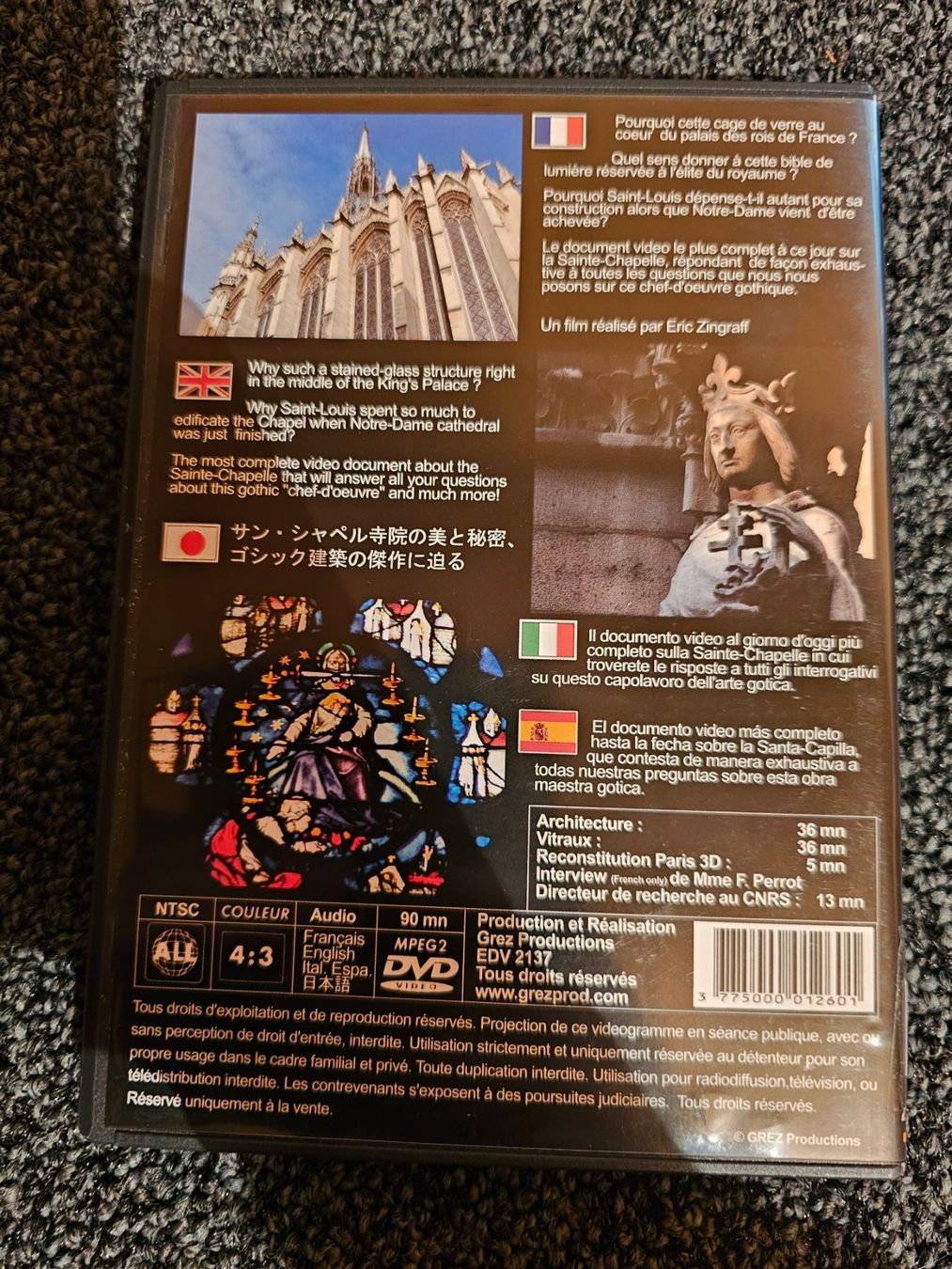Alle DVDs: LA SAINTE-CHAPELLE DE PARIS(13164) – Gebraucht aus Ruswil von jan_bxl5 1