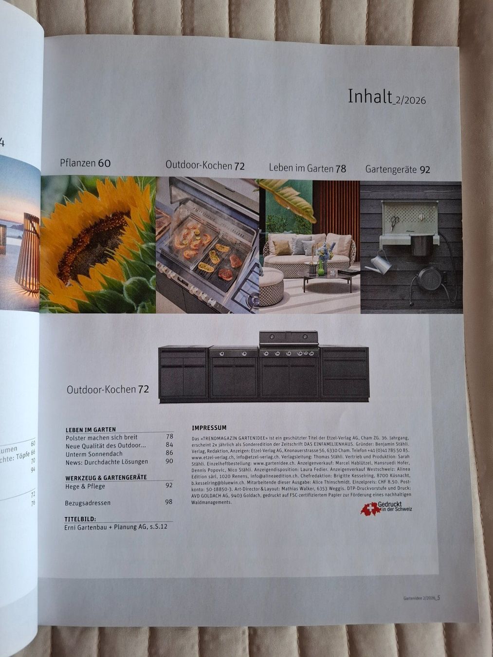 Riviste & Magazine: GartenIdee Zeitschrift 2/2026  Wie Neu – Nuovo (secondo la descrizione) da Affoltern am Albis venduto da Sabinezc 2