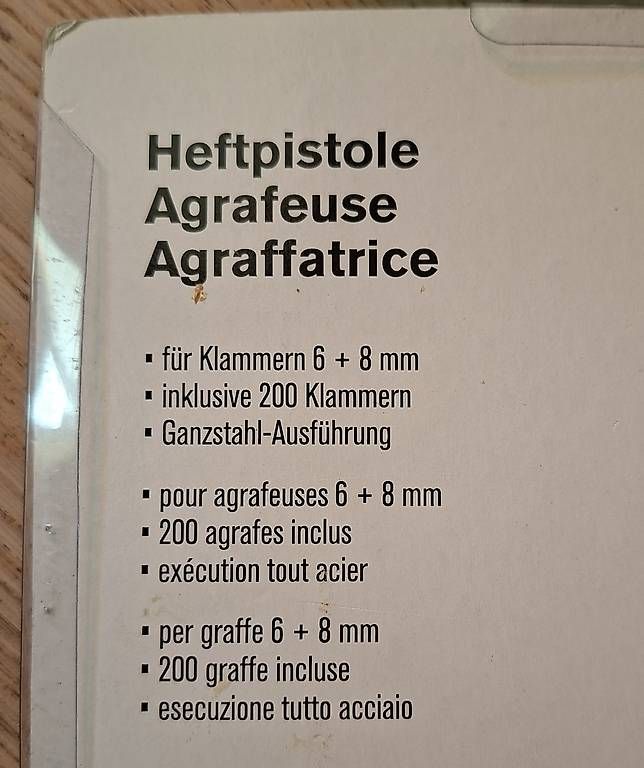 Alle Werkzeuge: Heftpistole Technocraft neu – Neu und originalverpackt aus Uetendorf von Ladouce 1