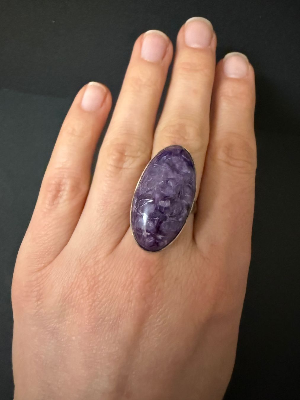 Ringe: Silber Ring mit Charoit 925 – Gebraucht aus Spiegel b. Bern von Rogger72 6