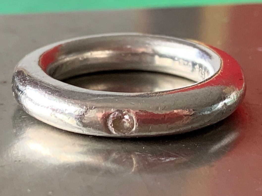 Anelli: Silberring Stone - classico (54) – Usato da Dittingen venduto da Bijoubelle