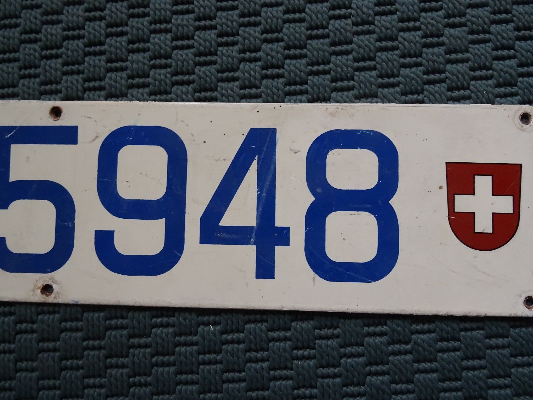 Schilder: 2 alte Nummer Schilder – Gebraucht aus Biel/Bienne von georgi01 2