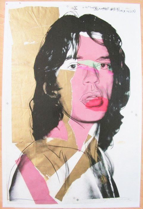 Poster & Bilder: Andy Warhol - Mick Jagger Originalplakat‪ – Gebraucht aus Ponte Tresa von 11GalleriaAlterEgo11 1