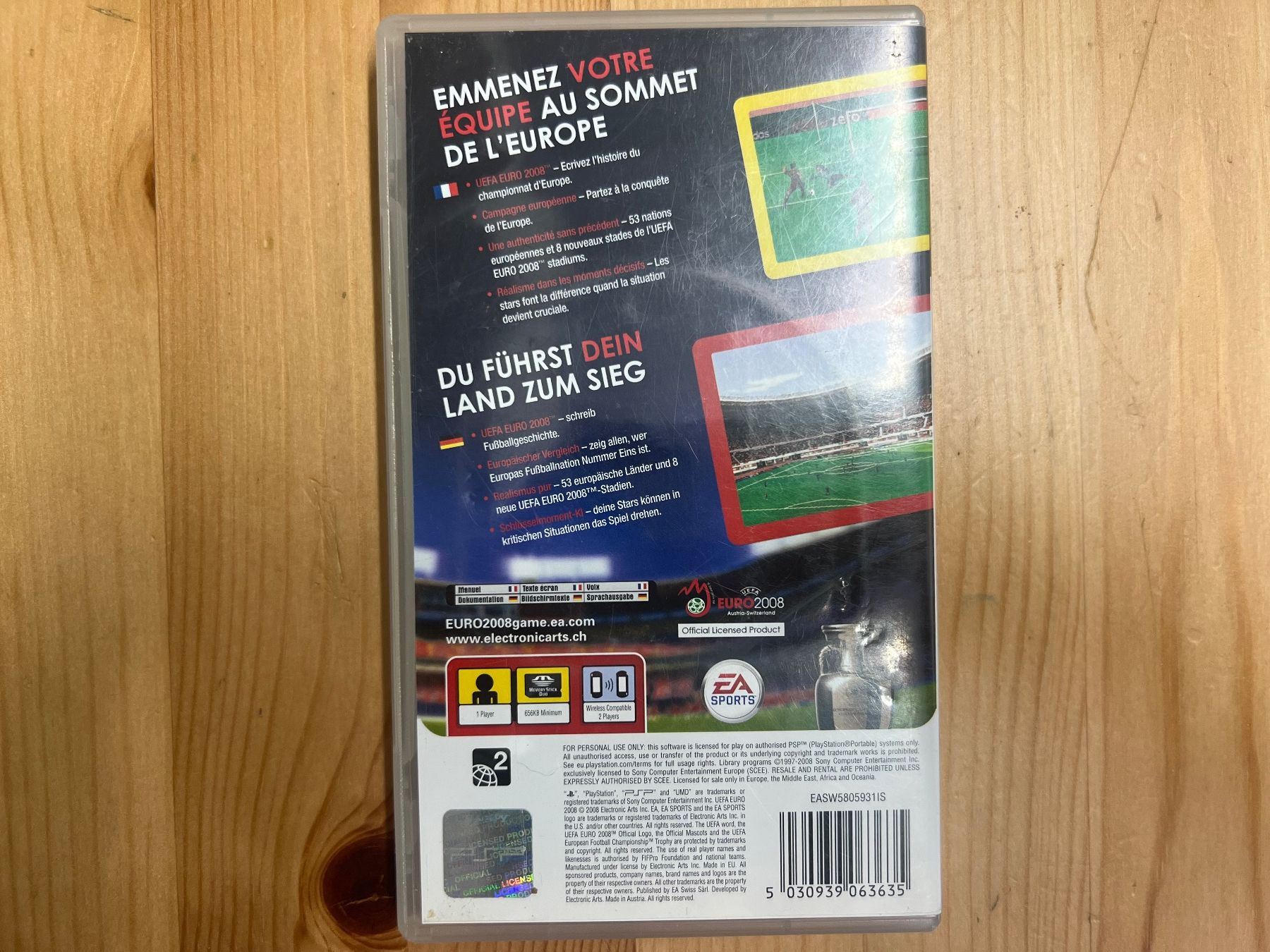 Sony Giochi: PSP UEFA EURO 2008 – Usato da st.gallen venduto da SoCre75 2