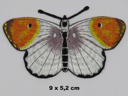 SCHMETTERLING - Aufnäher - Aufbügler - Stickerei - 9x5,2cm