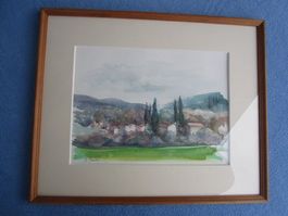 Anna Gandolfi - Ital. Schule 20. Jhrd. - Aquarell - signiert