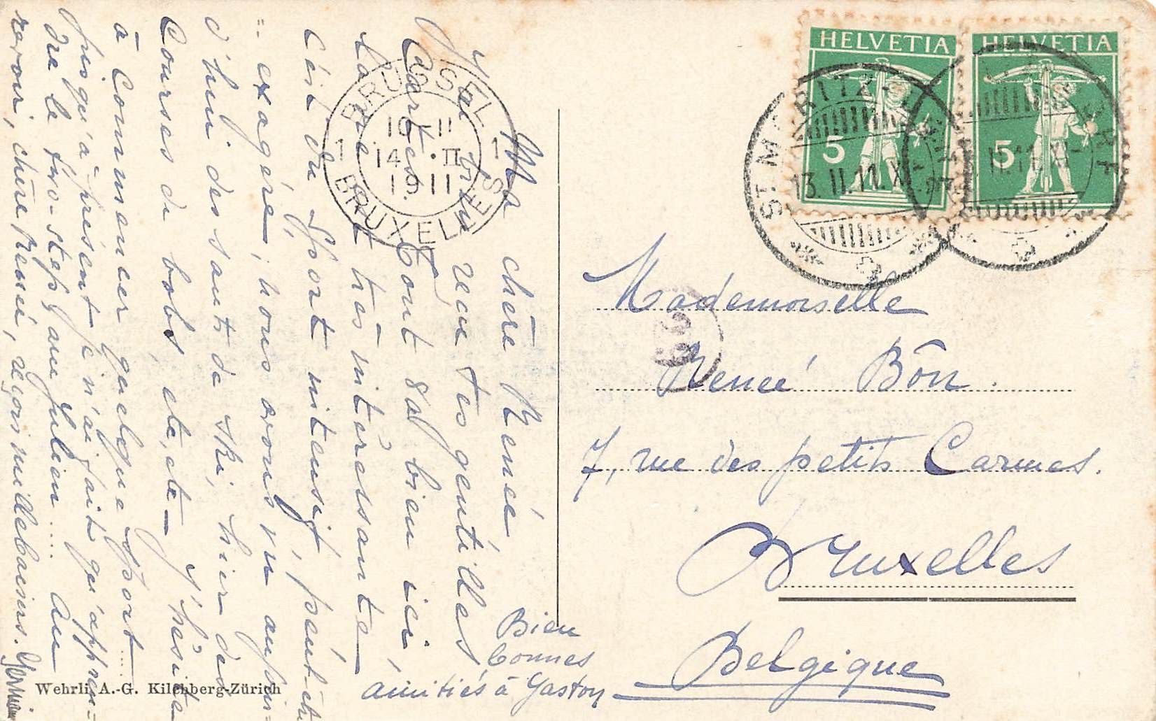 Cartoline postali: St. Moritz kulm rink Schlittschuhlaufen – Usato da Biasca venduto da Blenio71 1