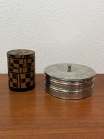 2x schöne alte Knauf Blechdose vintage Teedose Blech Dose