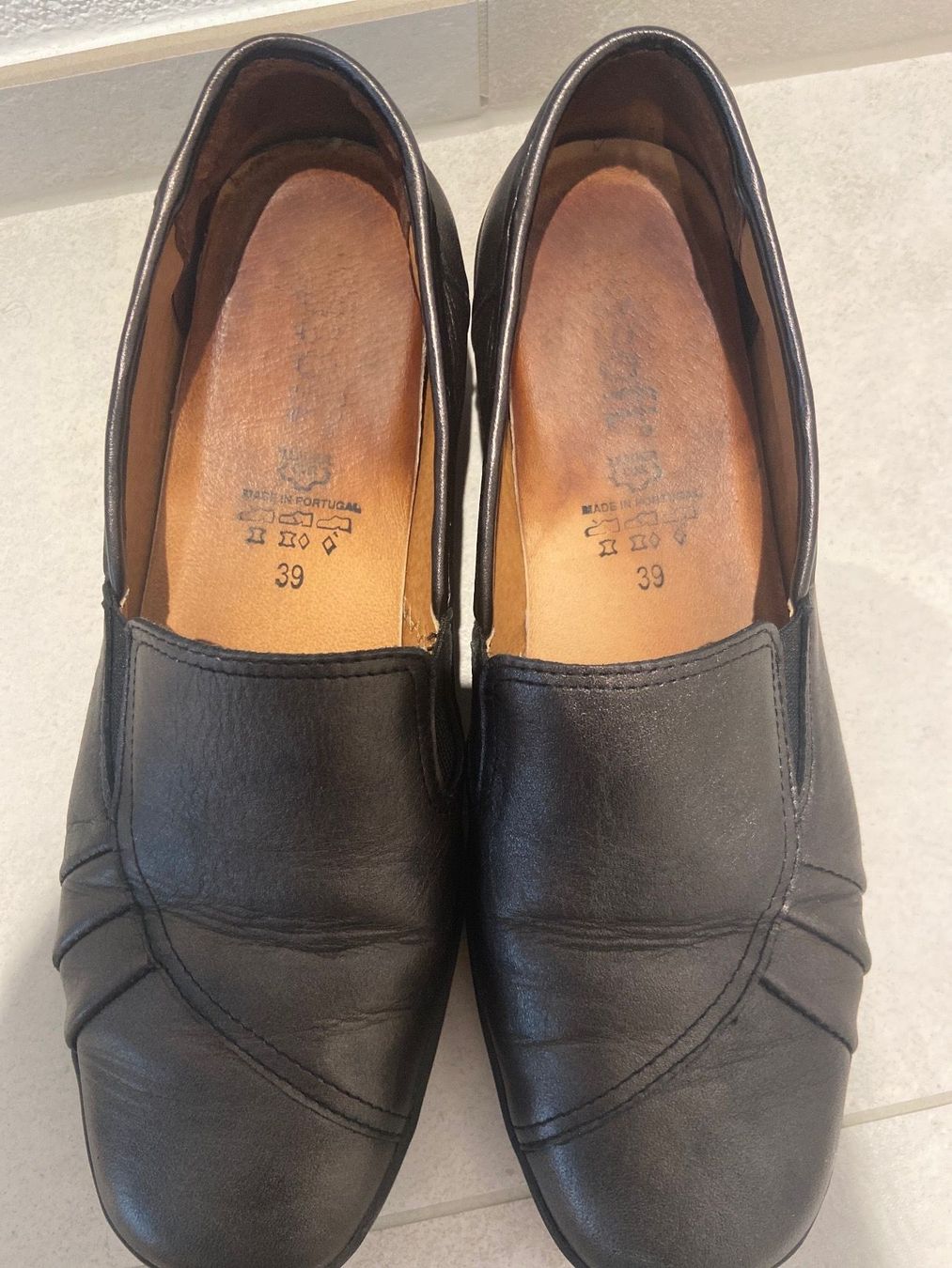 Scarpe da donna: Braune Damen Leder Schuhe – Usato da Zug venduto da Hehe 9