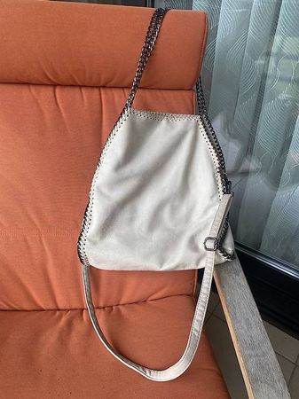 Borsa camosciata bianco panna