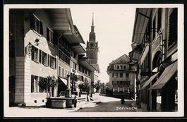 AK Zofingen, Strassenpartie mit Gasthaus