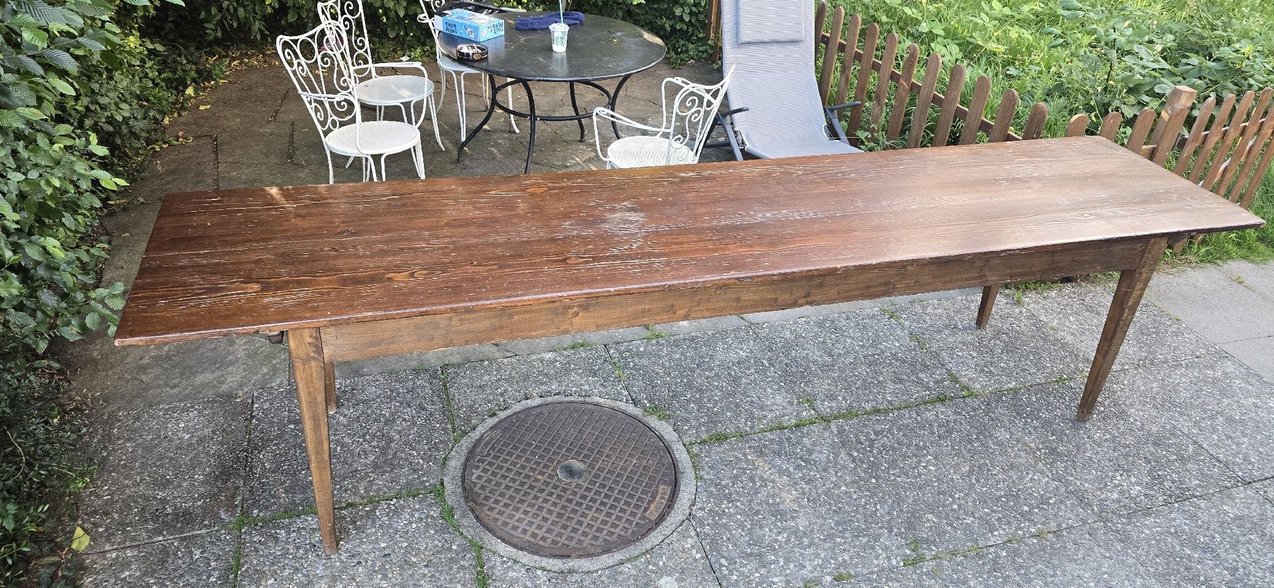 Tavoli: Holztisch,  Biedermeier Esstisch,  alter Tisch – Usato da Zürich venduto da Reni8048 3