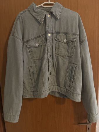 Veste en jean doublée bleu clair 