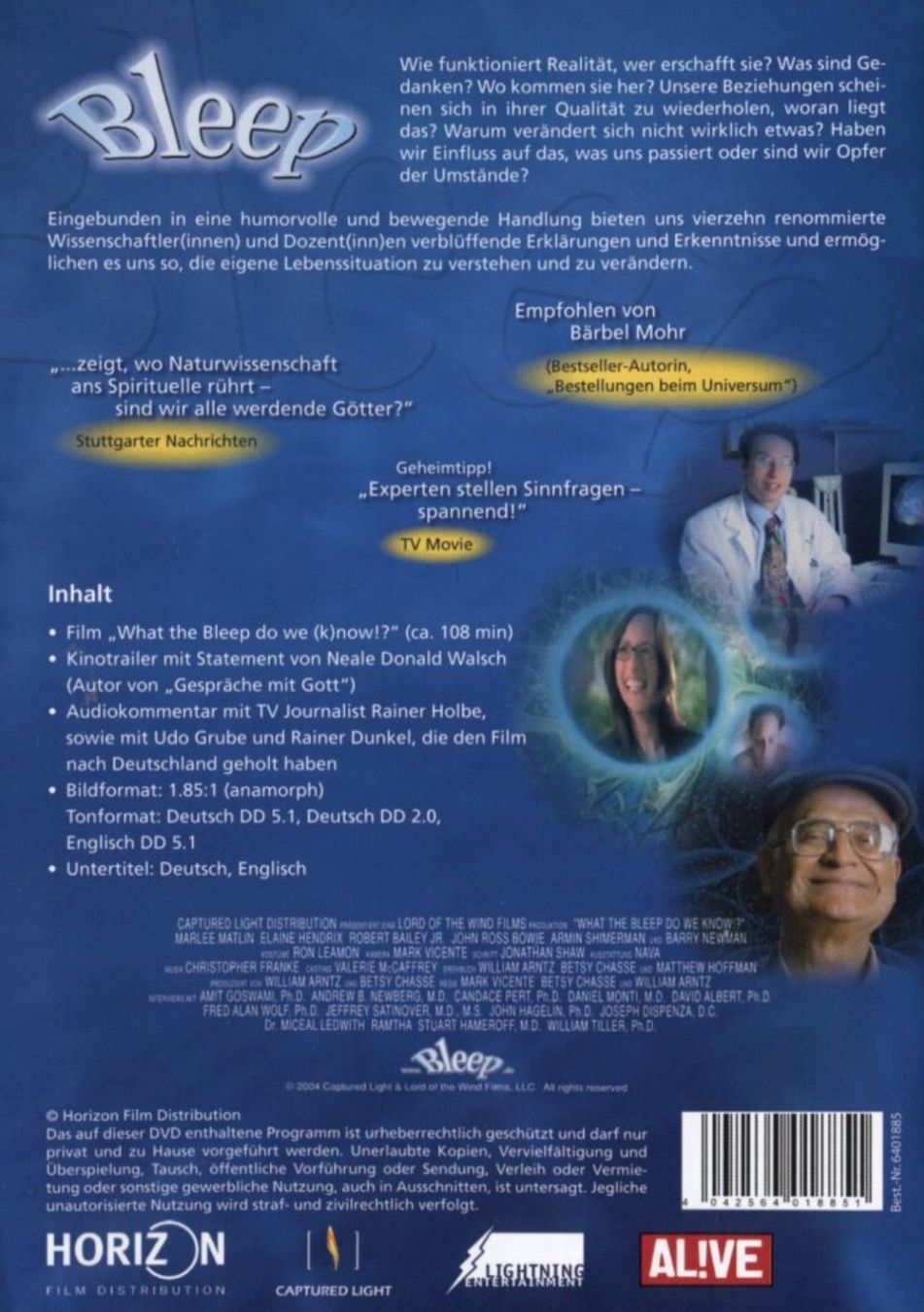 Tutti i DVDs: What the Bleep do we (k)now!? – Usato da Brunnen venduto da Barfly5 1