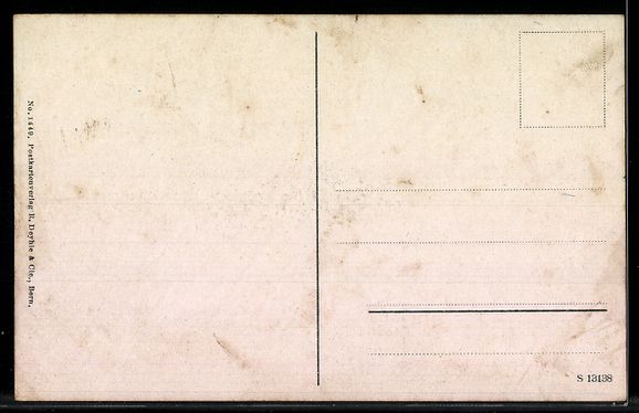 Cartoline postali: AK Biglen, Ortsansicht mit Kirche und Obstbaum – Usato da Berlin venduto da bartko-reher 1