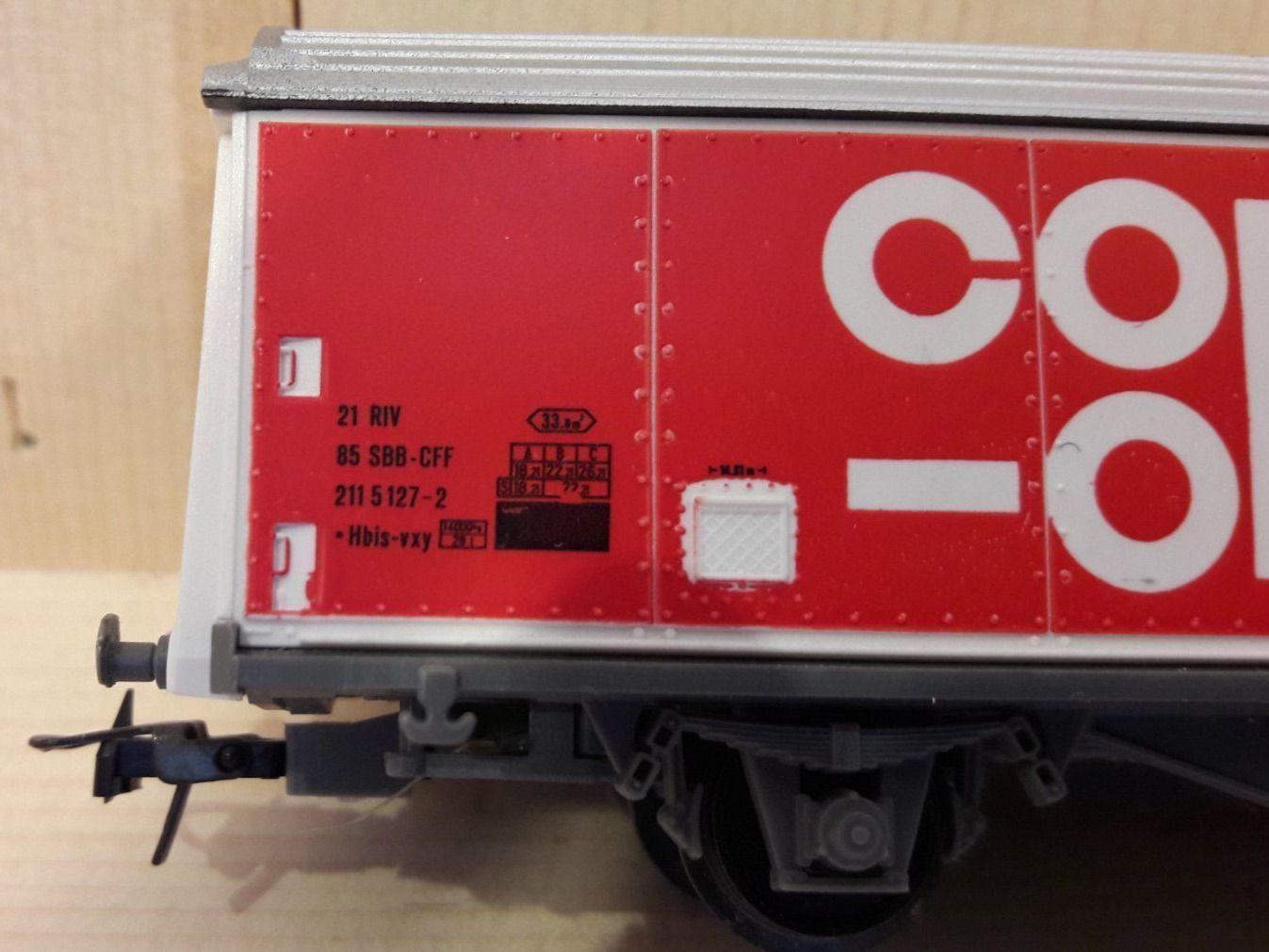 Roco Modellini di ferrovie: Roco HO DC : CFF wagon Hbis "COOP-midi" – Usato da Buttes venduto da Cafe2005 6