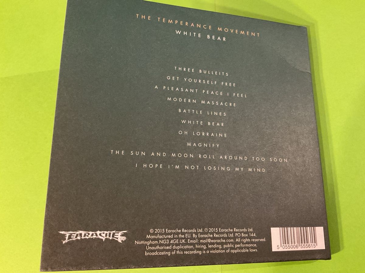 CD: The Temperance Movement - White Bear CD Top Zustand! – Usato da Steinach venduto da Quarkie 2