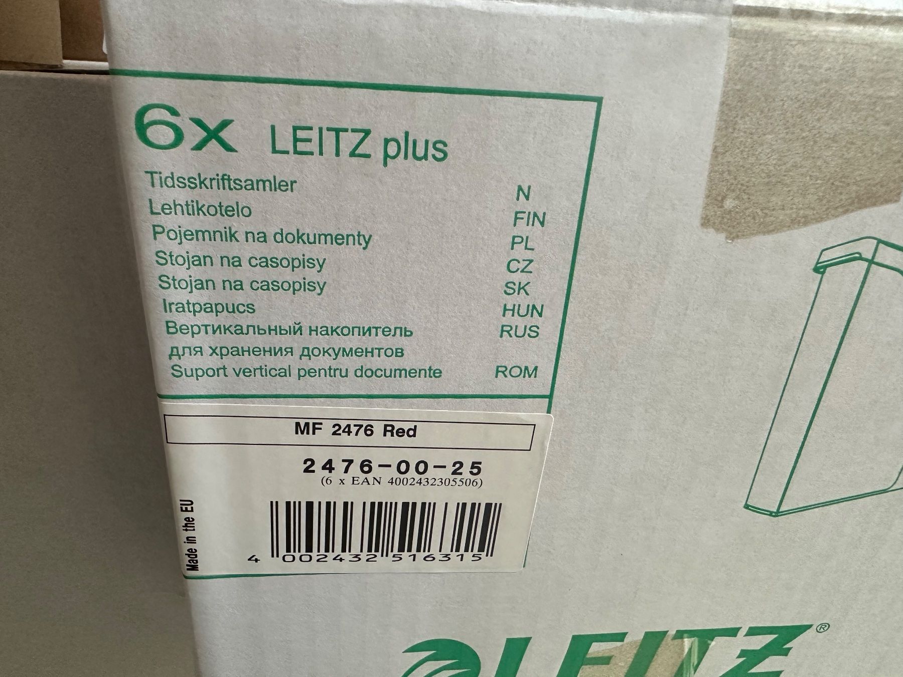 Leitz Ordner: 6 Stk. Leitz Plus Stehsammler, A4, ca. 70 mm, Rot – Neu und originalverpackt aus Necker von liq24 3