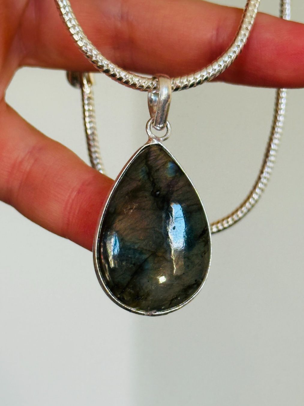 Catenine: Labradorite necklace – Nuovo e nell'imballaggio originale da Genève venduto da AGBERG 8
