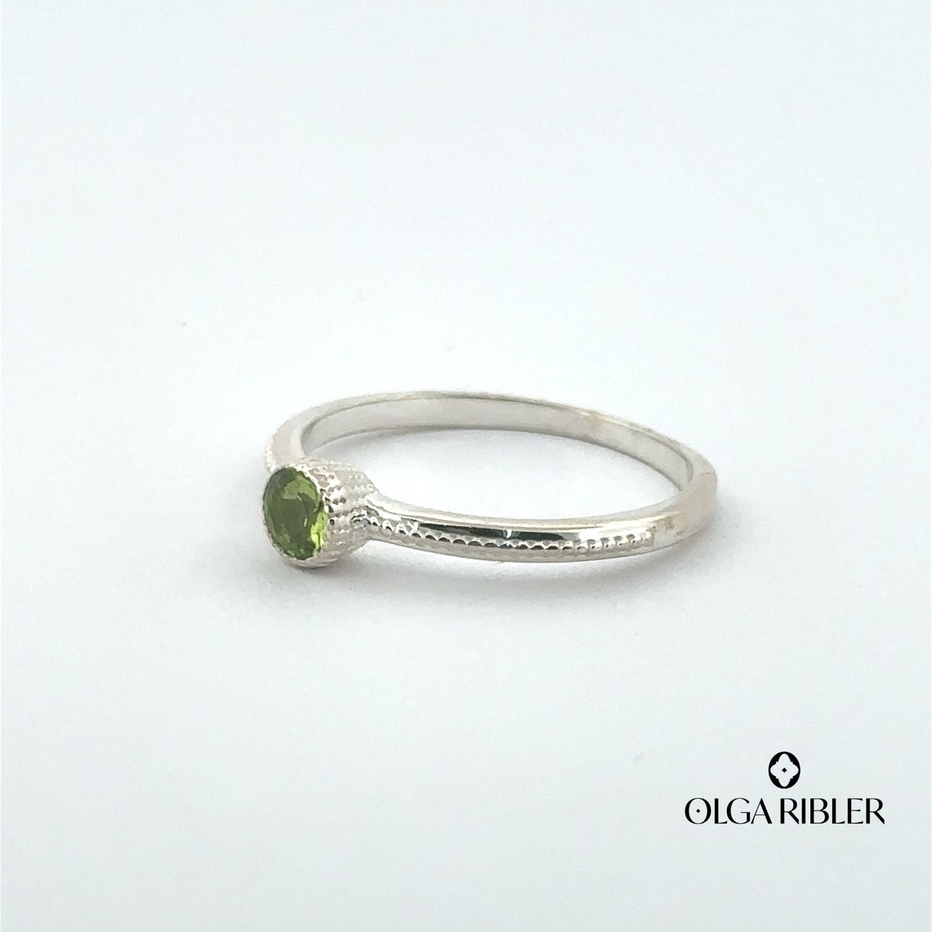Olga Ribler Ringe: Unikate Silber Ring 925 mit Peridot Grösse 54 – Neu (gemäss Beschreibung) aus Luzern von Schmuckoutlet 2